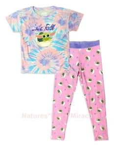 Baby Yoda Size 4-6x Girl Shirt Legging Pant Top Set Star Wars Mandalorian Outfit - Picture 1 of 4