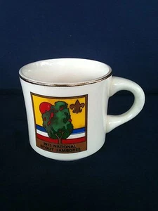 Vintage 1973 Boy Scouts of America Coffee Mug National Scout Jamboree Good - Bild 1 von 2