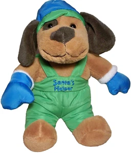 Dan Dee Puff Coat Pal SANTA'S HELPER Christmas Dog Stuffed Animal Plush Toy 10" - Picture 1 of 6