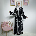 Muslim printed robe Abaya Dress