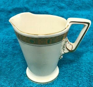 Burleigh Ware Zenith Art Deco English Pottery Creamer Pitcher Jug England - Picture 1 of 3