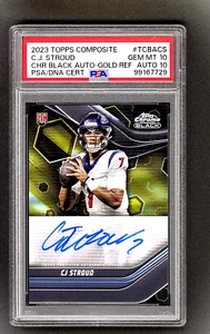 2023 Topps Composite - C.J. Stroud (RC) Auto Chrome Black Gold /50 TCBACS PSA 10 - Bild 1 von 2