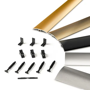 Übergangsprofil 5in1 Montage 93cm Aluprofil 30mm 37mm Gold Silber Schwarz Sahara - Bild 1 von 12