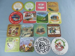 Lot de 16 SOUS BOCK à bière différents petites brasseries d' ALSACE  L7 - Imagen 1 de 2
