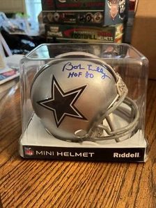 Riddell Mini Autographed Bob Lilly HOF 80 Helmet! COA! Mr. Cowboy! Unopened! - Picture 1 of 7