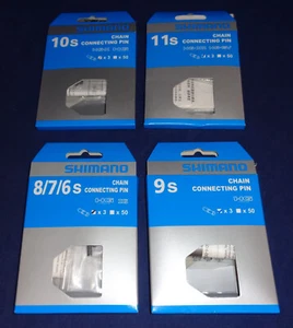 Shimano 6-7-8-9-10-11 Speed Chain Connecting Pins - 3 Pack - Picture 1 of 18