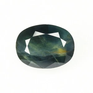2,93 Ct Top Ovale 8,9 x 6,7 MM 100% Naturale Blu Verde Australia Zaffiro!!! - Foto 1 di 5