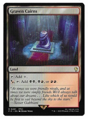 MTG Graven Cairns Final Fantasy Commander (FIC) Rare Magic Card #0401 Unplayed - Image 1 of 2