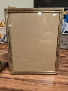 Vintage large Gold Tone Photo Picture Frame Ornate 8x10 - Picture 1 of 3