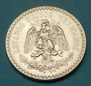MÉXICO 1923 1 PESO - Plata - - Imagen 1 de 2