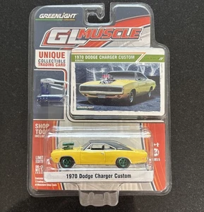 Greenlight 1970 Dodge Charger Custom GL Muscle Green Machine Chase VHTF Rare GLM - Picture 1 of 15