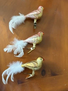 Glas Vogel Ornamente - Bild 1 von 3