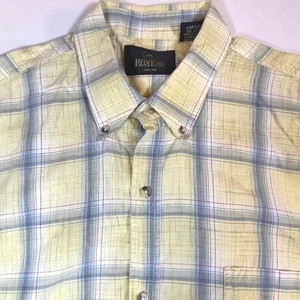 Red Head Brand Co Button Down Shirt Men's Multi Color Plaid Short Sleeve XL - Picture 1 of 6