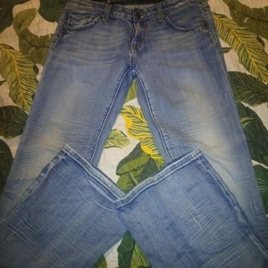 Jeans ReRock For Express taglio stivaletto donna taglia 6R (32Wx32L) vita bassa invecchiato - Foto 1 di 14