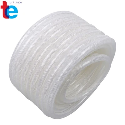 1/2" ID 3/4" OD 100ft Clear Braided PVC Hose, Multi-Purpose & Durable - Image 1 of 4