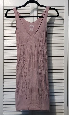 Intimately Free People Textured Bodycon Tank Dress Women's XS Mauve Pink Mini - Image 1 of 4