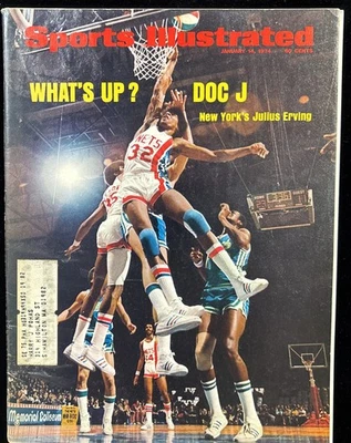 14 de enero 1974 Sports Illustrated Julius Erving primera portada redes de Nueva Jersey Foto 1 de 2