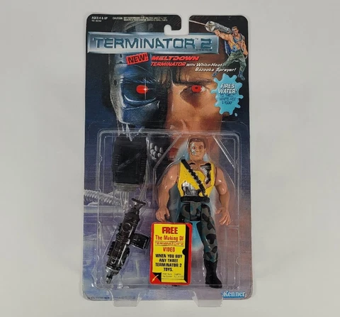 Terminator 2 Meltdown Melt Down Figure 1991 Kenner NEW Cover