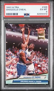 1992-93 Fleer Ultra #328 - Shaquille O'Neal Rookie PSA 6 - Picture 1 of 2