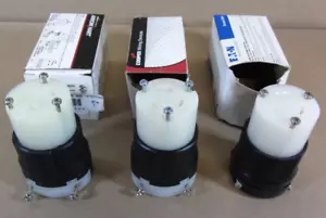 Lote de 3 hembra L6-20R flecha/duro Eaton bloqueo giratorio 20A, 250V, 2p3W AHL620C - Imagen 1 de 17