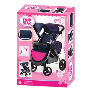 Bayer 68cm Twin Star Trendy Doll Pram Kids/Children Pull/Push Fun Pretend Toy 3+ - Picture 1 of 3