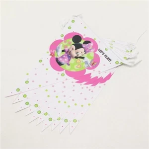 Disney Minnie Mouse Happy Birthday Bunting Girls Party Supplies Decoration - Picture 1 of 1