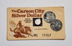 1980 THE CARSON CITY DOLLAR MASSIV STERLINGSILBER - Bild 1 von 4