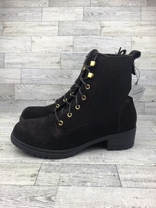 Women's Boots Cole Haan Camea Waterproof Combat Boot II Dark Brown Size 10.5 M - Picture 1 of 10