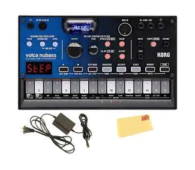 Korg Volca Nubass Vacuum Tube Synthesizer Bundle with Power Supply and Austin... - Image 1 of 4