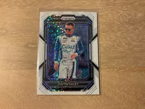 2023 Panini Prizm Racing Justin Haley White Sparkle Prizm #89 - Picture 1 of 2