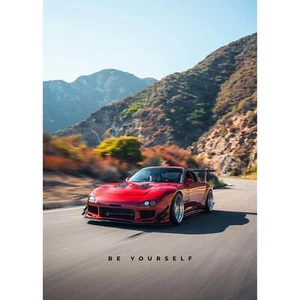 Motivational Poster – Mazda RX7 FD Inspiring Text #001 - Picture 1 of 11