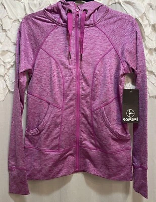 Женская куртка 90 Degree by Reflex размер Small спортивная одежда на молнии толстовка с капюшоном розовая - Изображение 1 из 4