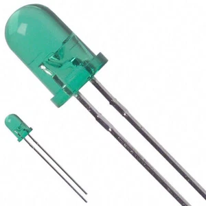 3Mm Grüner LED-Diode Klare Glühbirne (Los Von 2) LED GRÜN/3MM - Bild 1 von 1