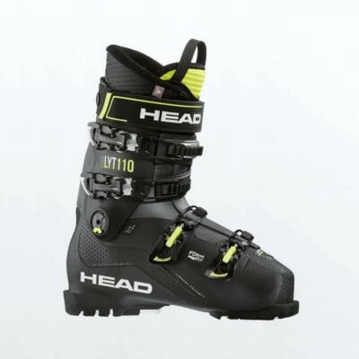 NEW High End $725 Men's Head Edge LYT 110 Ski Boots Black Yellow Sizes 12 12.5