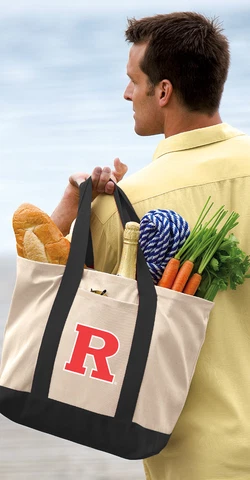 RU Tote Bag CLASSIC CANVAS Rutgers University Tote Cover