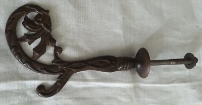 ANTIGUO HIERRO FUNDIDO SALÓN ÁRBOL DECORATIVO SOMBRERO ABRIGO GANCHO RECUPERADO RESCATADO Foto 1 de 3