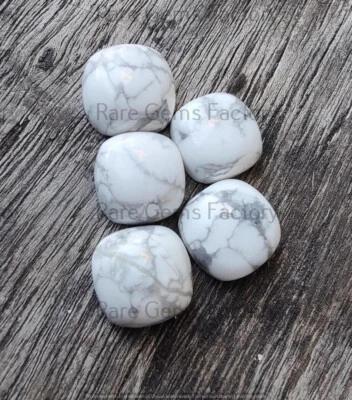 AAA Quality Natural Howlite Cushion Shape Cabochon, Calibrated Stone 5mm-20mm - Image 1 of 4