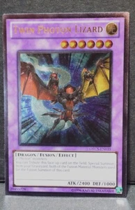 Yugioh! COLLECTOR'S TWIN PHOTON LIZARD ORCS-EN039 ULTIMATE UNL +BONUS - Picture 1 of 3