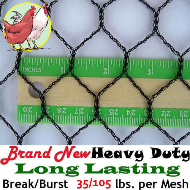 Chicken Wire Fencing Mesh Plastic With Zip Ties 1.3ร—10ft Garden Netting  For Mos