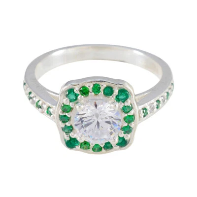 Royal Emerald Reverie Silberring mit Smaragd-CZ-Kronenfassung - Bild 1 von 4