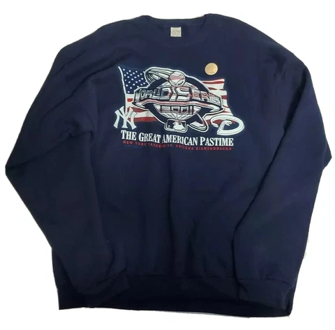 Vintage Arizona Diamondbacks Sweater Men XL World Series Champions 2001 Pullover Cover