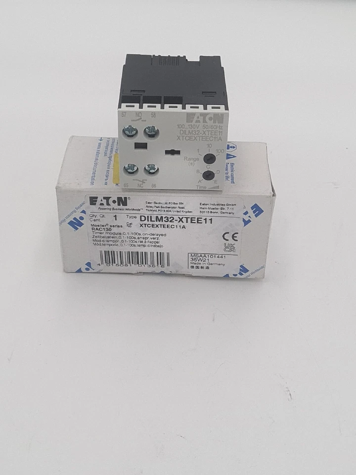 EATON MOELLER DILM32-XTEE11(RAC130) Timer Module 0.1-100s New In Box See Photos - Image 1 of 1