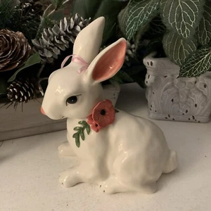 Blue Sky Clayworks Bunny With Flower - Picture 1 of 8