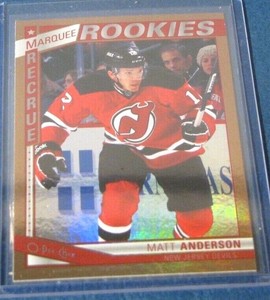 2013/14 MATT ANDERSON O-Pee-Chee MARQUEE ROOKIES Rainbow Parallel.  #507