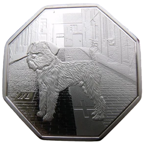 BAARLE - HERTOG - THE NETHERLANDS 250 FRANCS 2021 GRIFFON DOG 43mm  - Picture 1 of 2