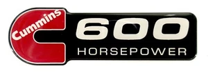 Emblema diésel Cummins/600 caballos de fuerza - Imagen 1 de 2