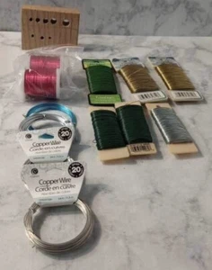 Floral Wire Lot Of 26 & 20 Gauge Wire Several Colors PLEASE SEE ALL PICTURES - Picture 1 of 11