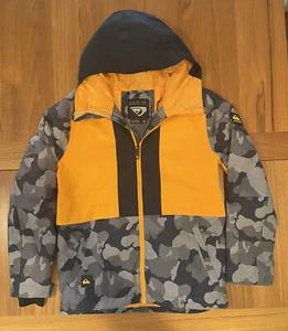 Quiksilver Jacke Dry Flight Tech 10K Snowboard Ski Kapuze Jugend Jungen L 14 Schnee - Bild 1 von 10
