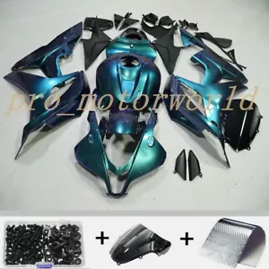 Chameleon Blue Green Fairing Kit For Honda CBR600RR 2007-2008 Bodywork w/Bolts - Picture 1 of 15