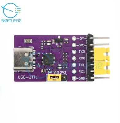 USB to Dual TTL Serial Converter Type-C 3Mbps CH342 Chip High-Speed Module - Image 1 of 4